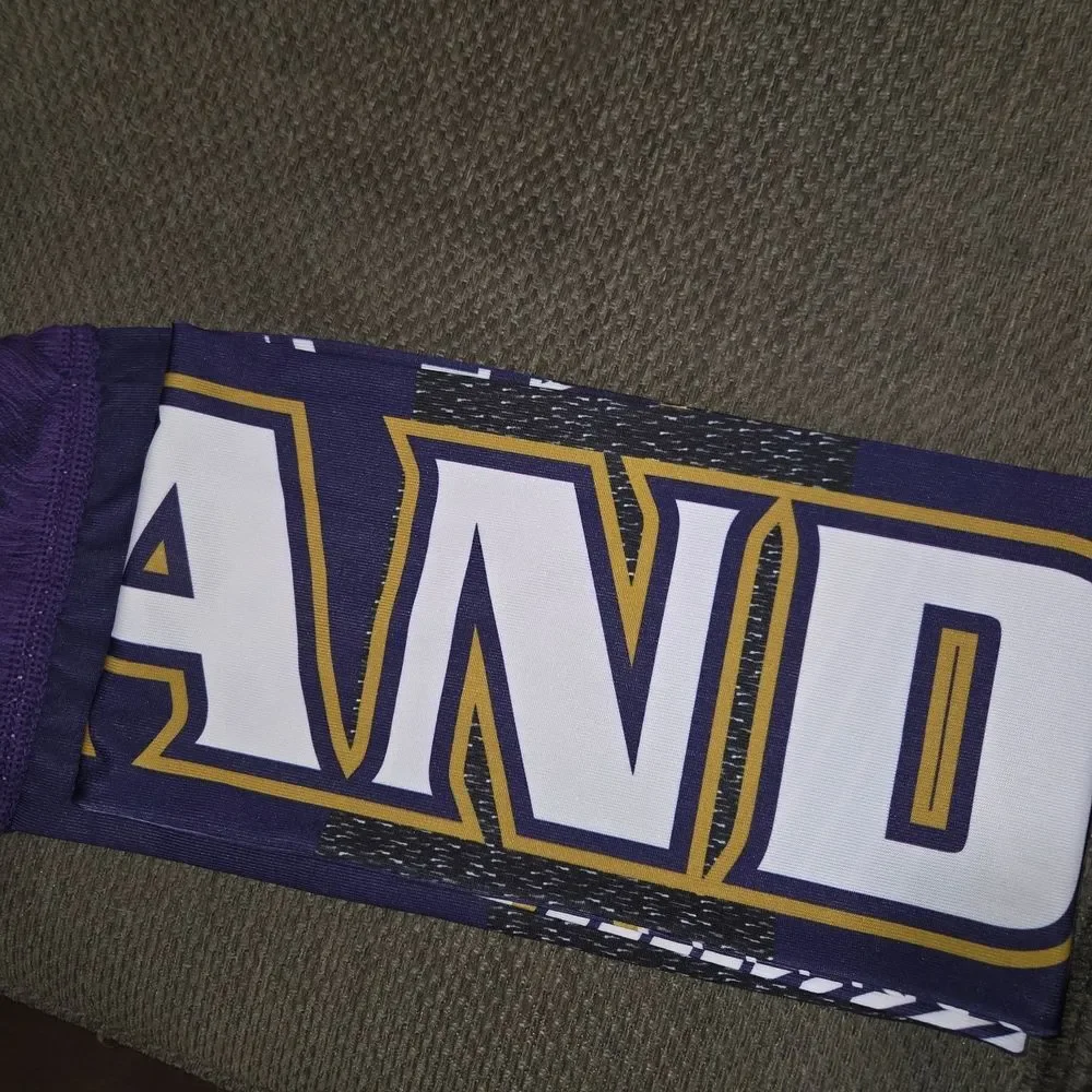 NWT Official MLS Orlando City Scarf Knit Purple Gold Lions Fan Gear Reversable